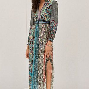 Anthropologie x Bhanuni by Jyoti Ronika Patterned Maxi Dress Size 4